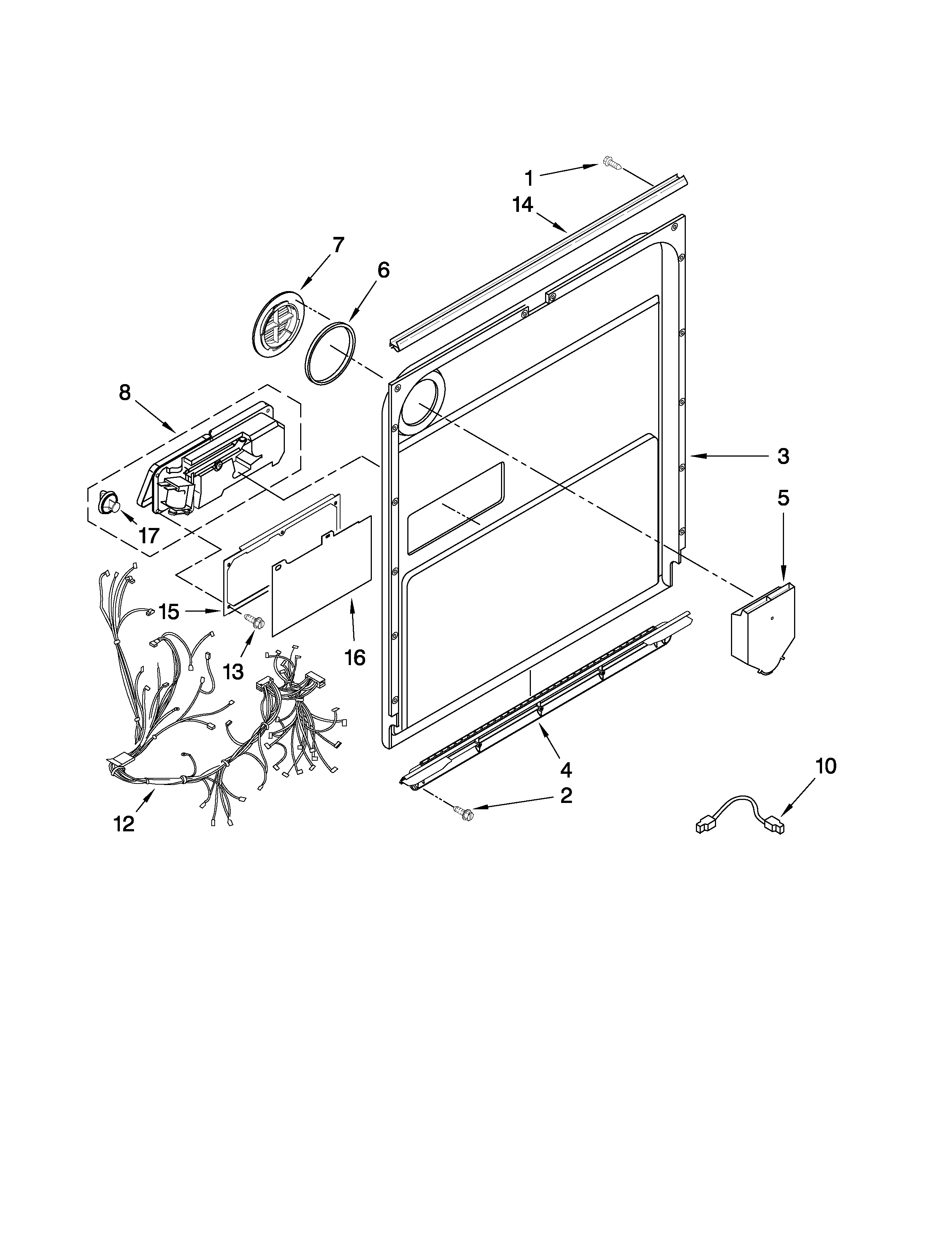 Door and latch parts
