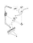 Upper wash and rinse parts