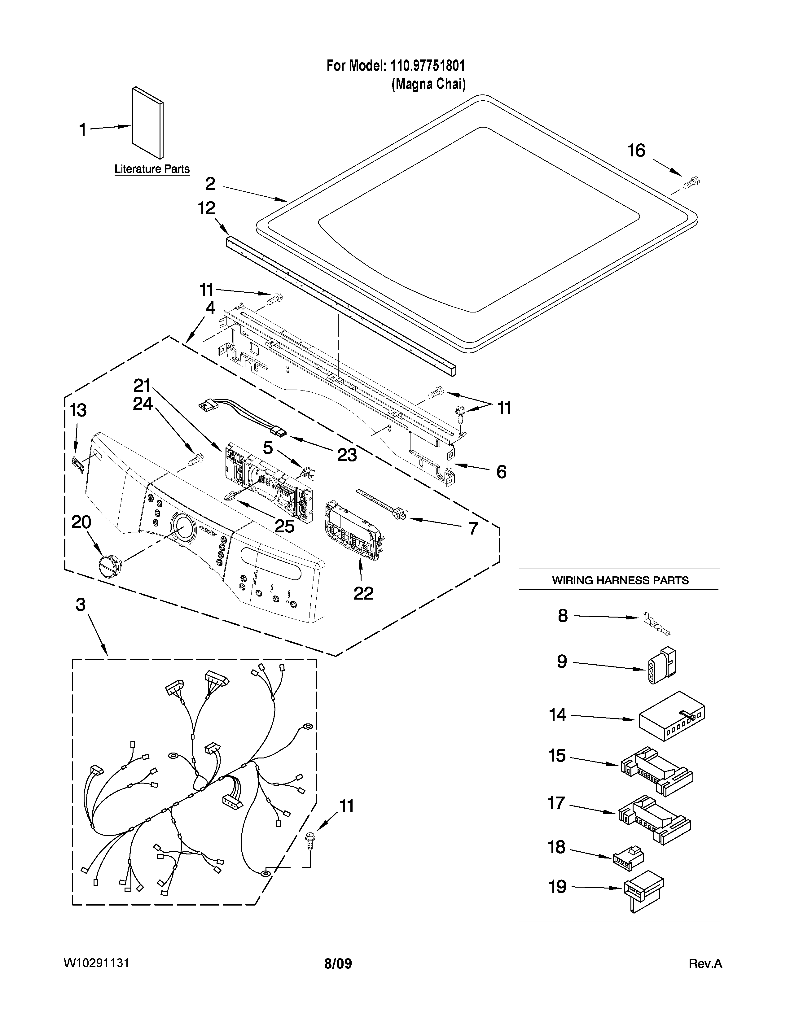 TOP AND CONSOLE PARTS