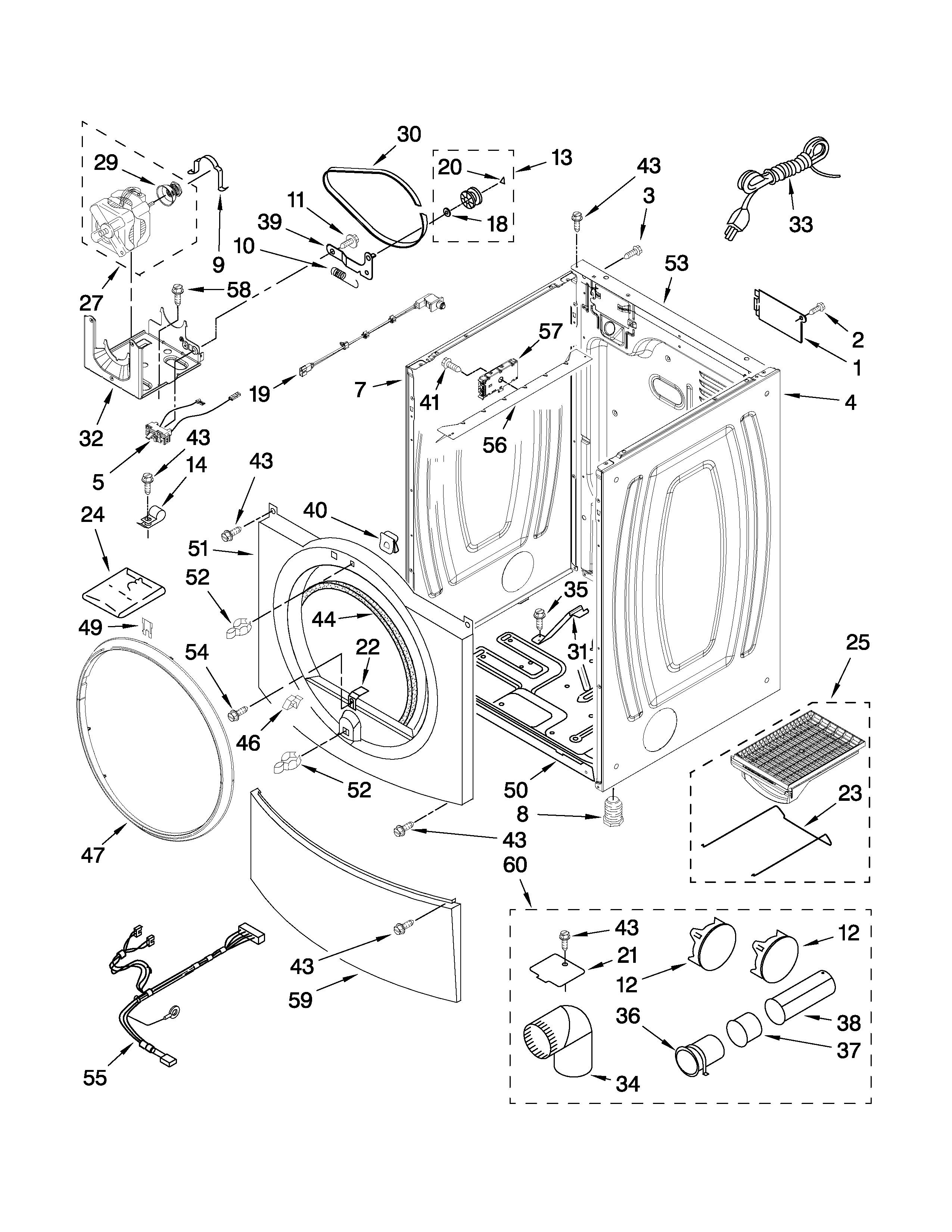 Cabinet parts