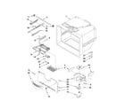 Kenmore 59666039602 freezer liner parts diagram