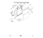 Kenmore 66514219K900 frame and console parts diagram