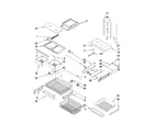 Kenmore Elite 59678282900 shelf parts diagram