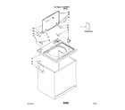 Kenmore 11020522900 top and cabinet parts diagram
