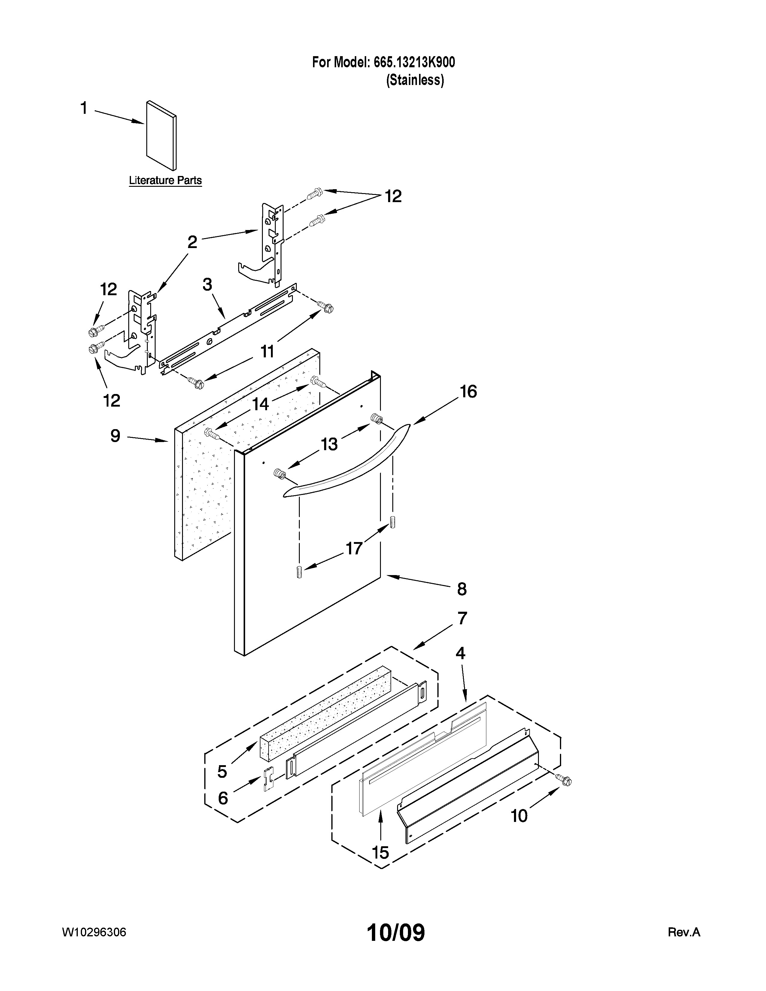 Door and panel parts