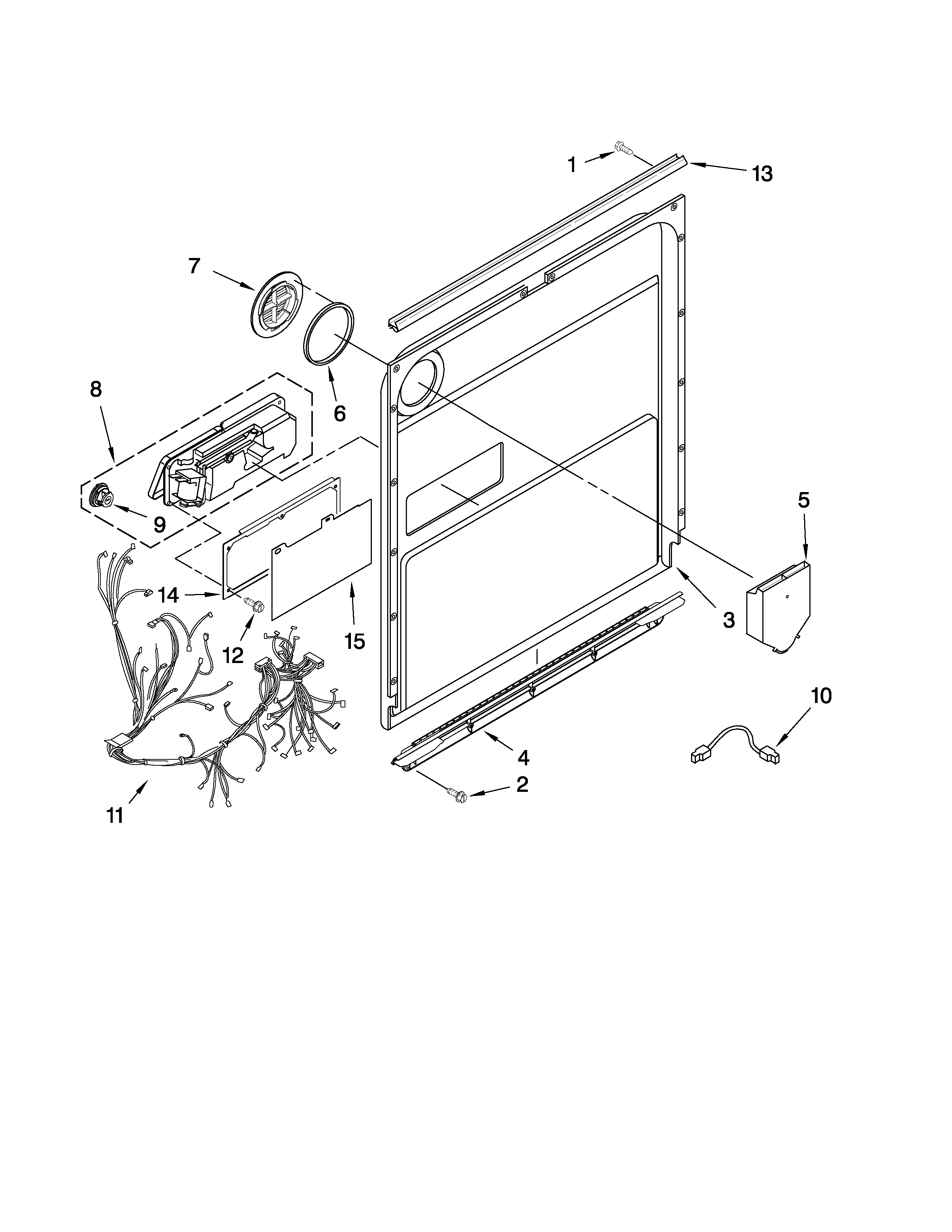 Door and latch parts