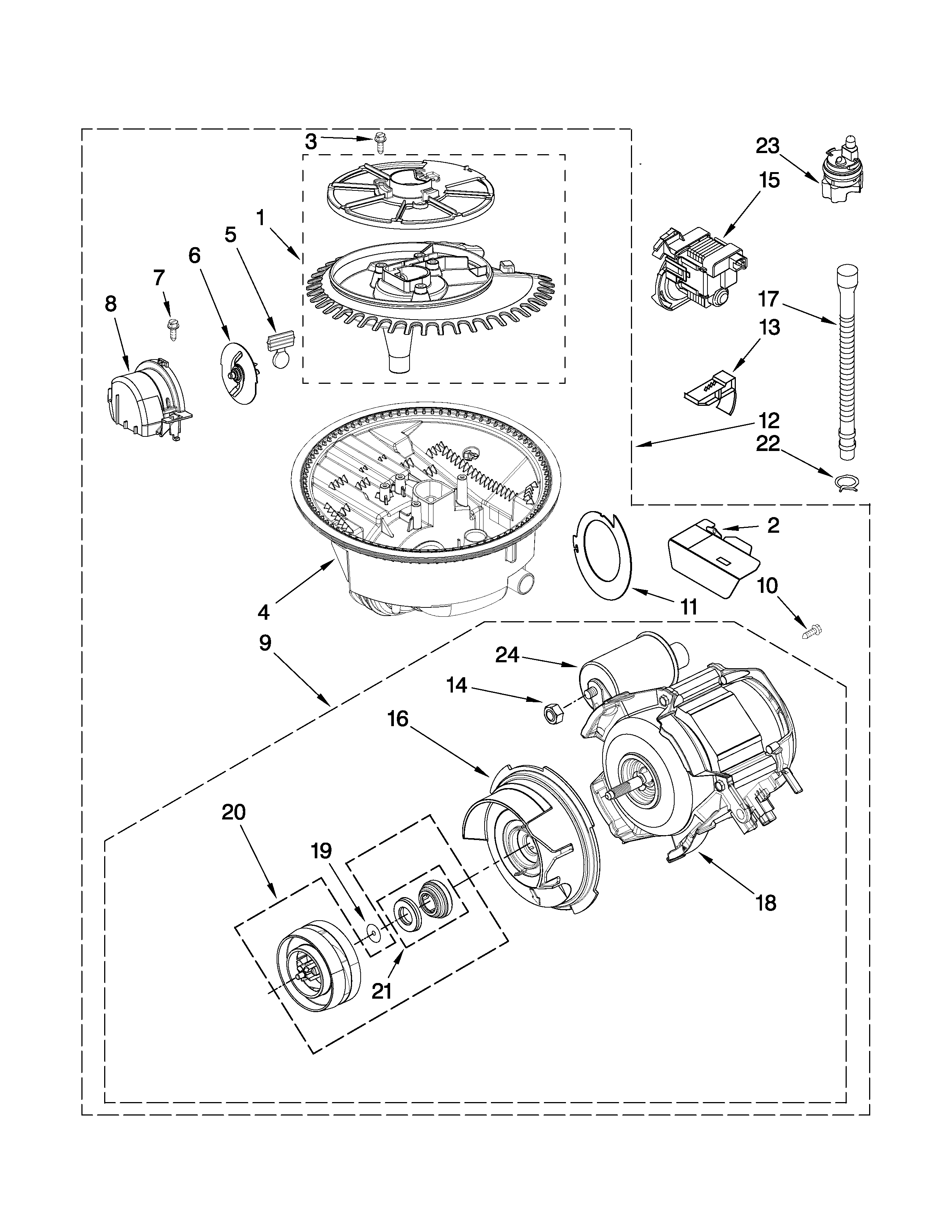 Pump and motor parts
