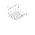 Kenmore 66513213K900 upper rack and track parts diagram