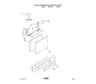 Kenmore 66513243K900 door and panel parts diagram