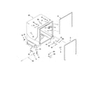 Kenmore 66513243K900 tub and frame parts diagram