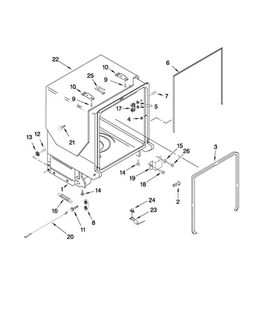 Tub and frame parts