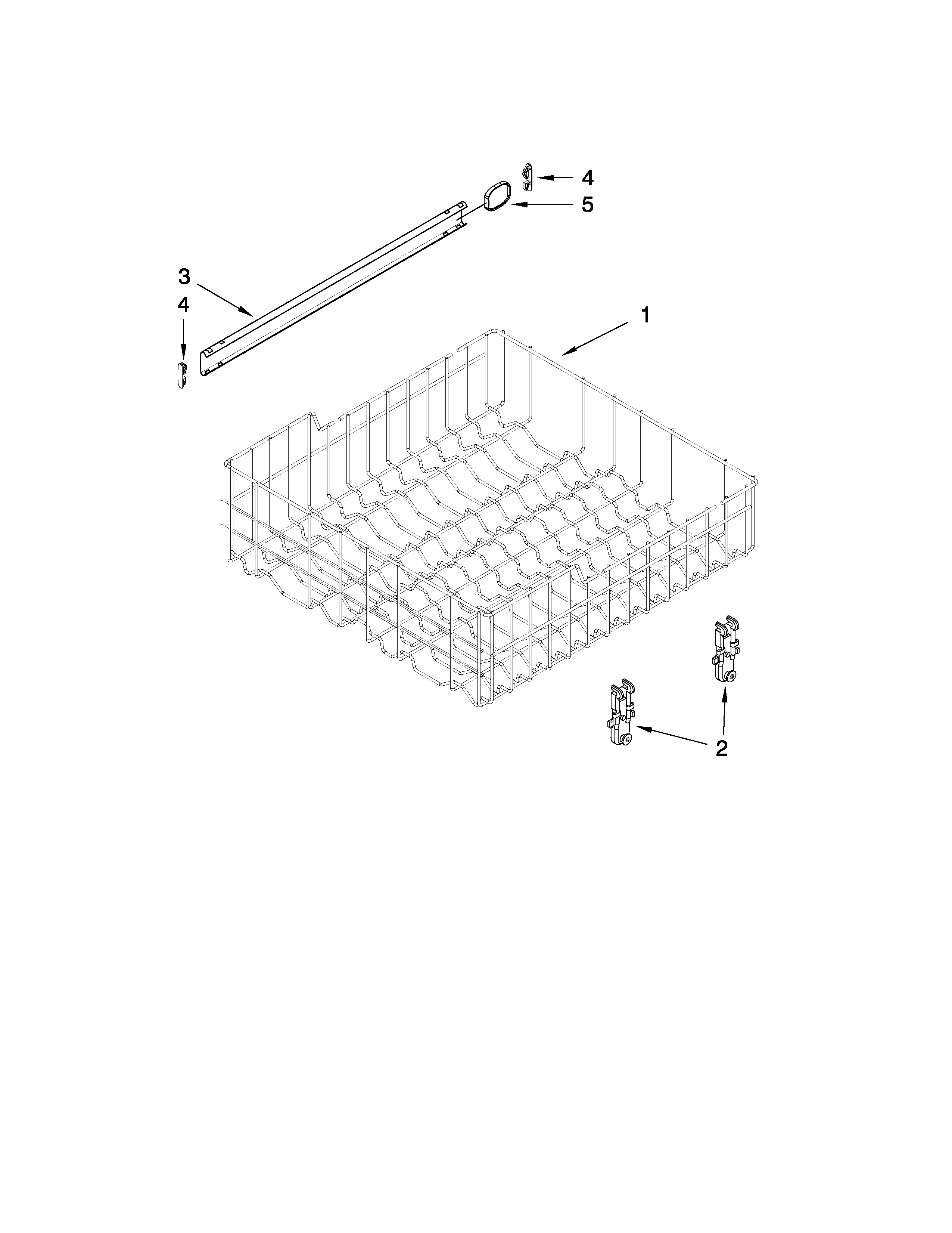 UPPER RACK AND TRACK PARTS