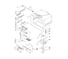 Kenmore Elite 59677606802 freezer liner parts diagram