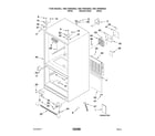 Kenmore Elite 59678582802 cabinet parts diagram