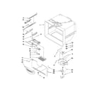 Kenmore Elite 59678582802 freezer liner parts diagram