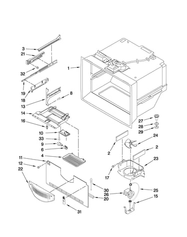 Freezer liner parts