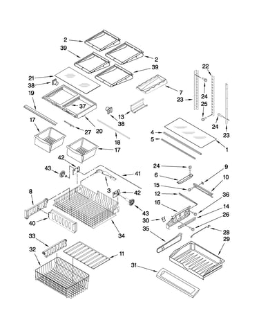 Shelf parts