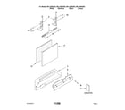 Kenmore 66513483K902 door and panel parts diagram