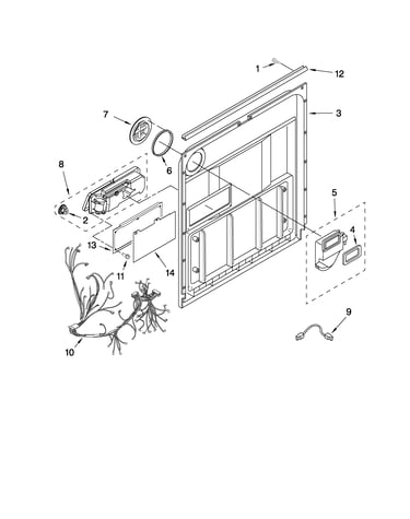 Door and latch parts