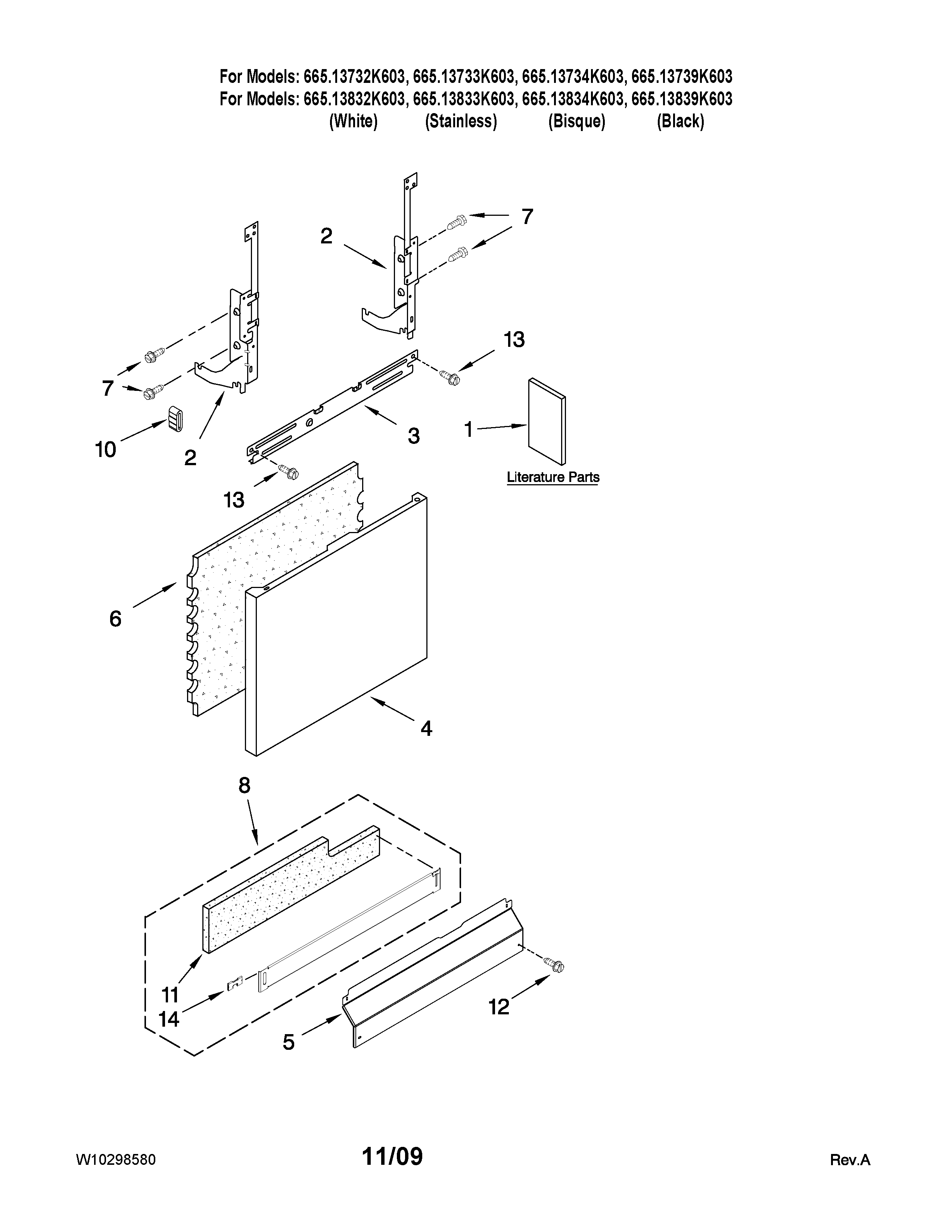 Door and panel parts