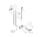 Kenmore 66513844K603 fill, drain and overfill parts diagram