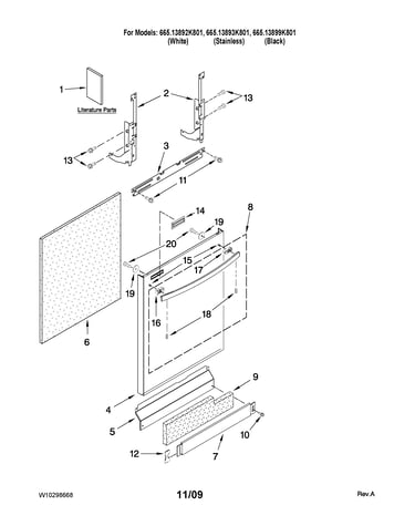 Door and panel parts