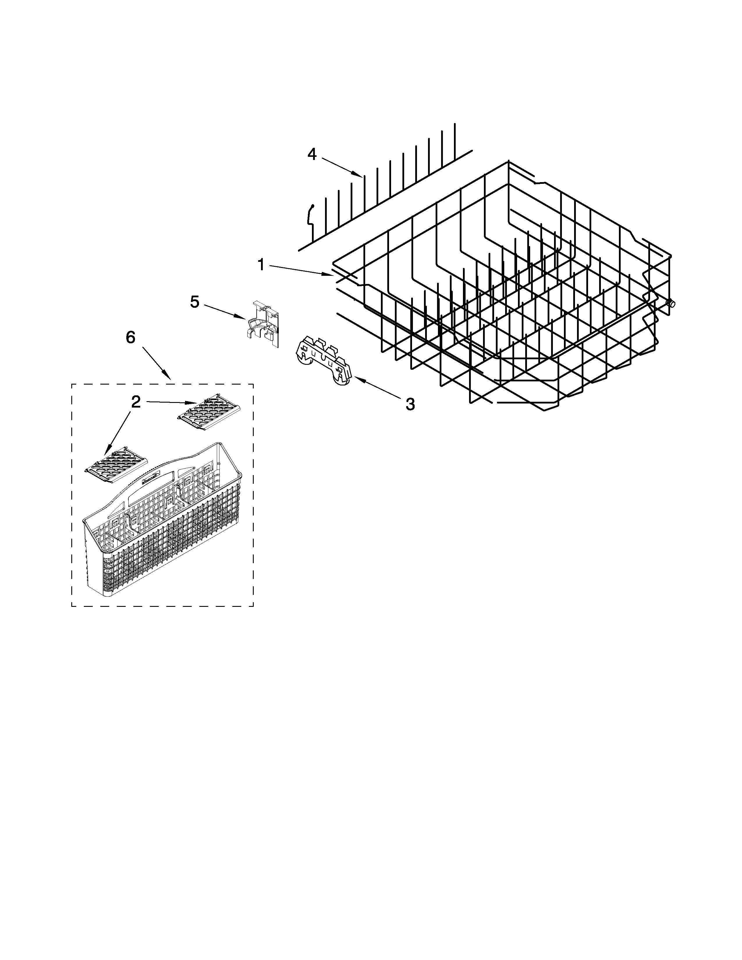 LOWER RACK PARTS
