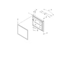 Kenmore 59668043802 freezer door parts diagram