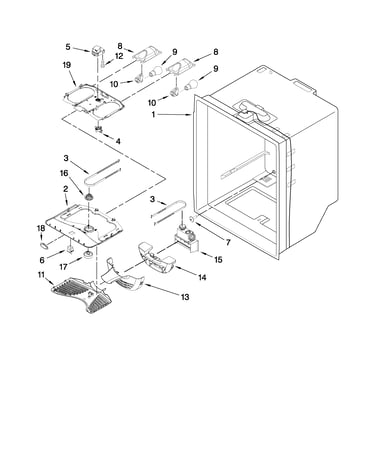 Refrigerator liner parts