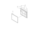 Kenmore 59666039603 freezer door parts diagram