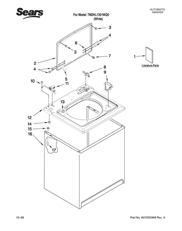 Top and cabinet parts