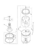 Agitator, basket and tub parts