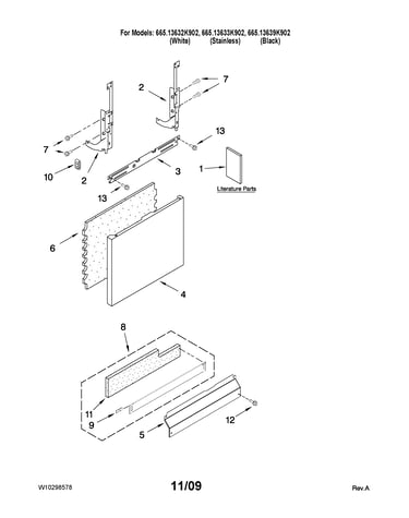 Door and panel parts
