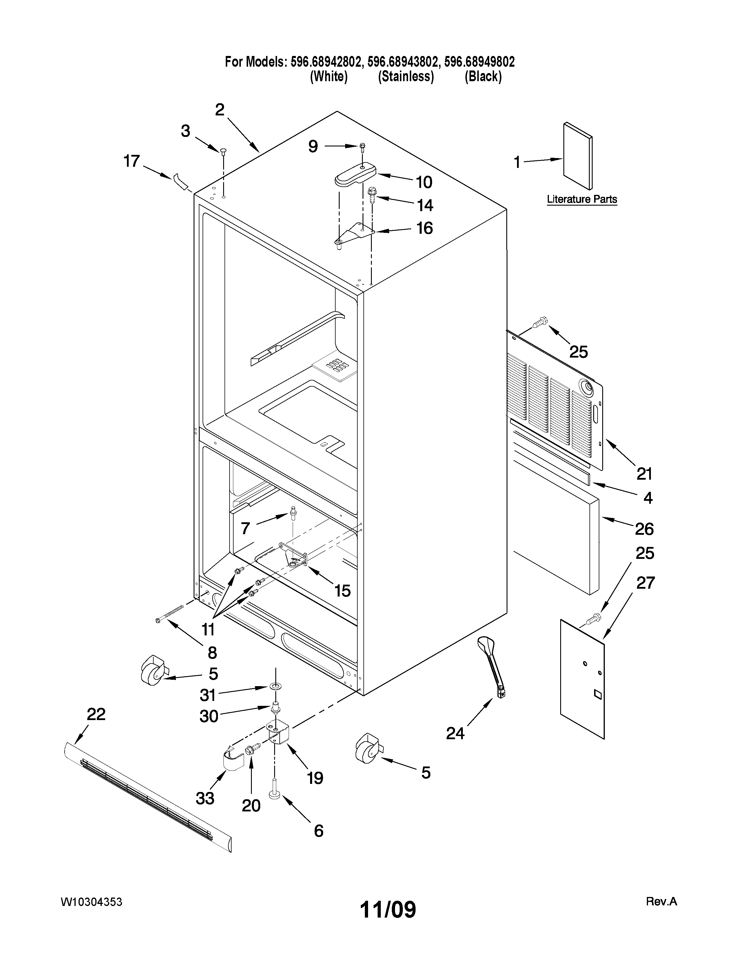 Cabinet parts