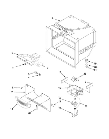 Freezer liner parts