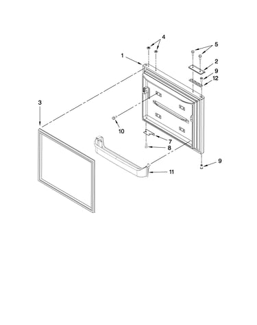 Freezer door parts