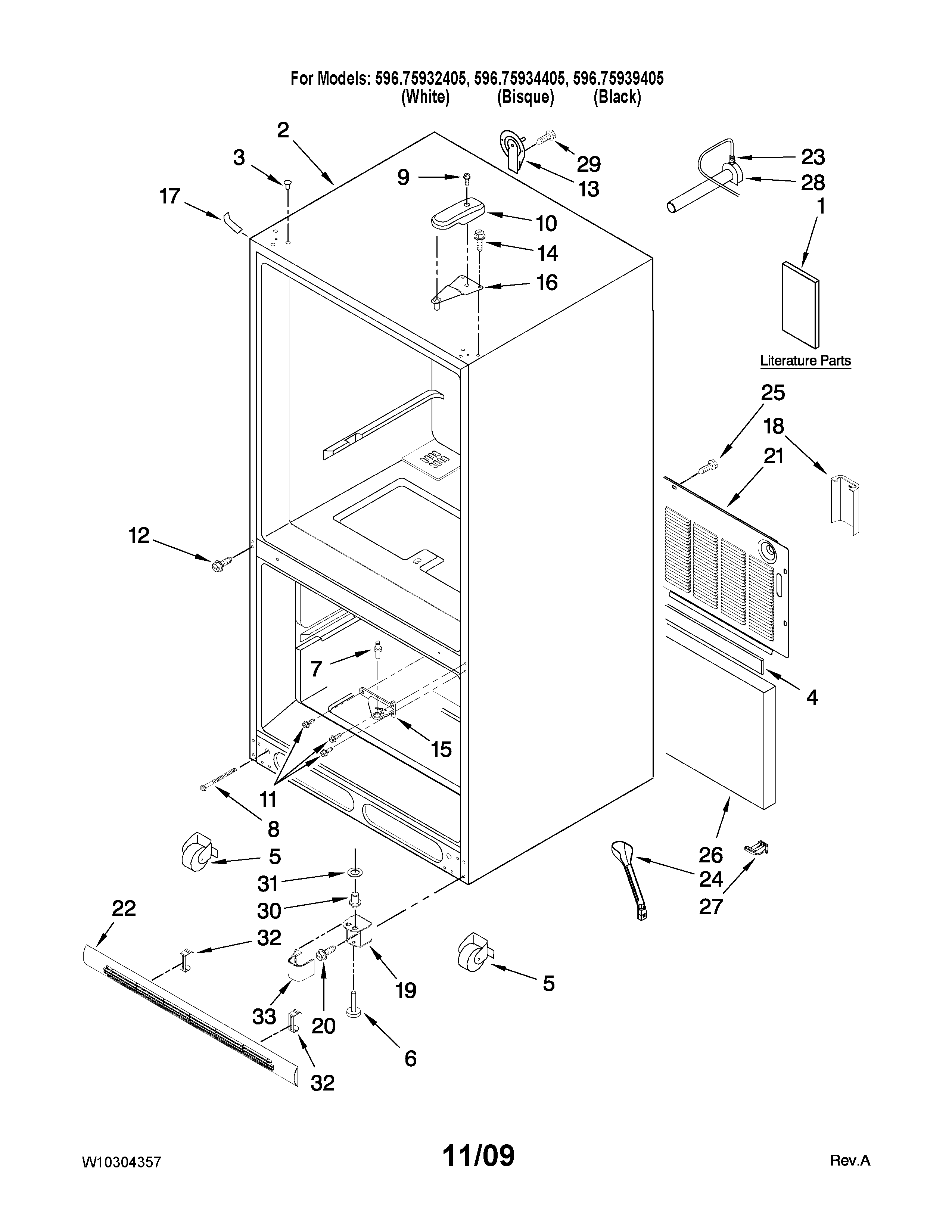 Cabinet parts