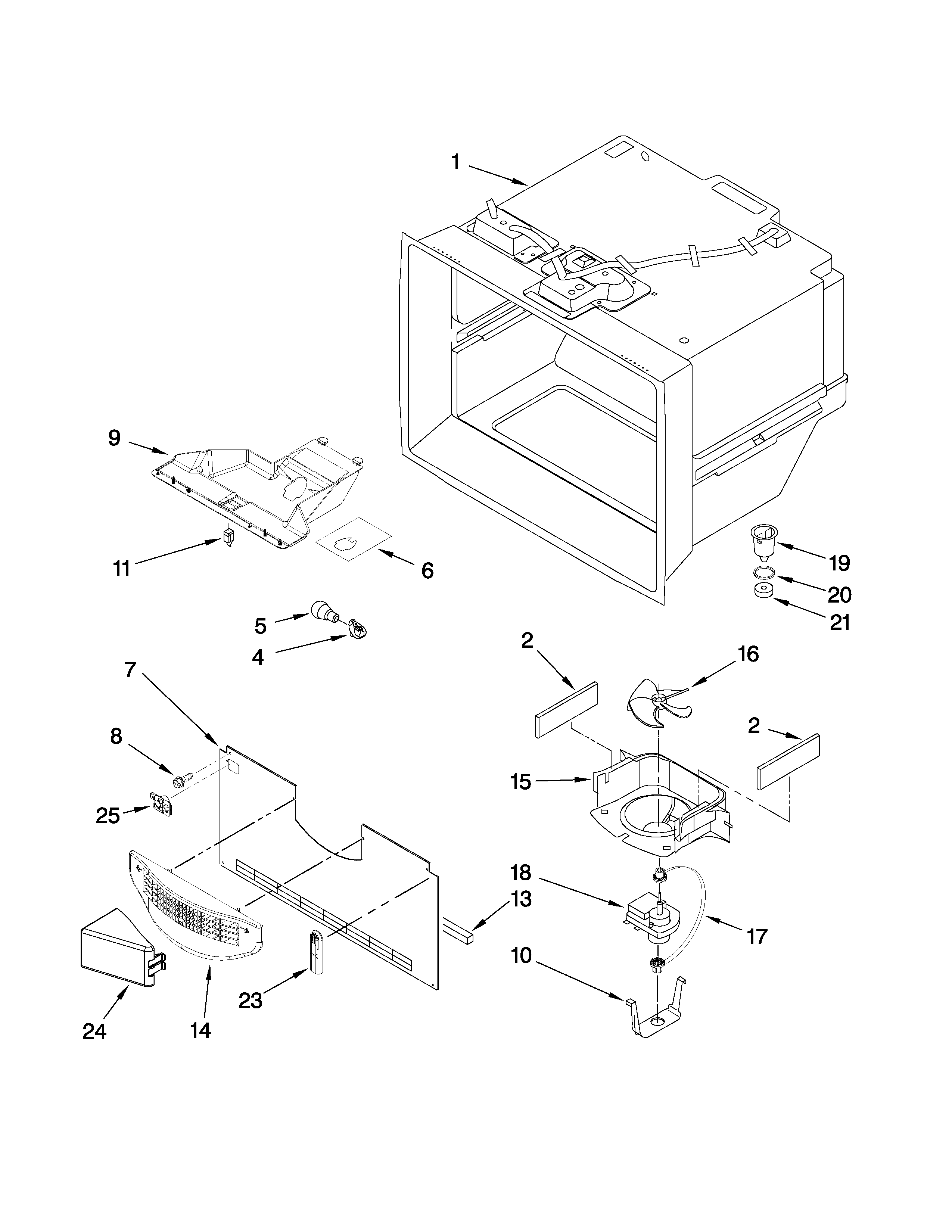 FREEZER LINER PARTS