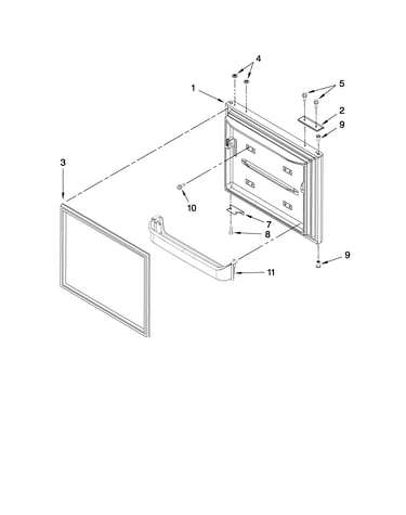 Freezer door parts