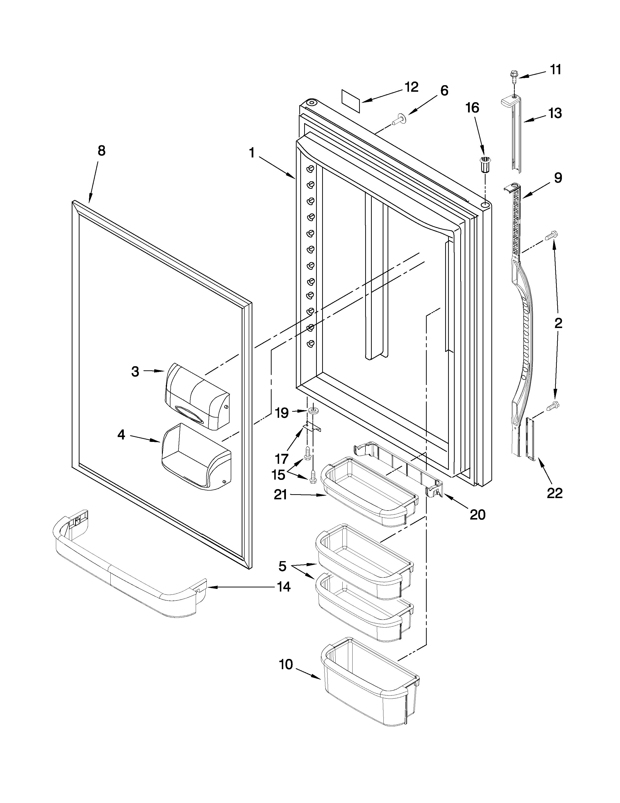 REFRIGERATOR DOOR PARTS