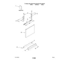 Kenmore 66513572K700 door and panel parts diagram