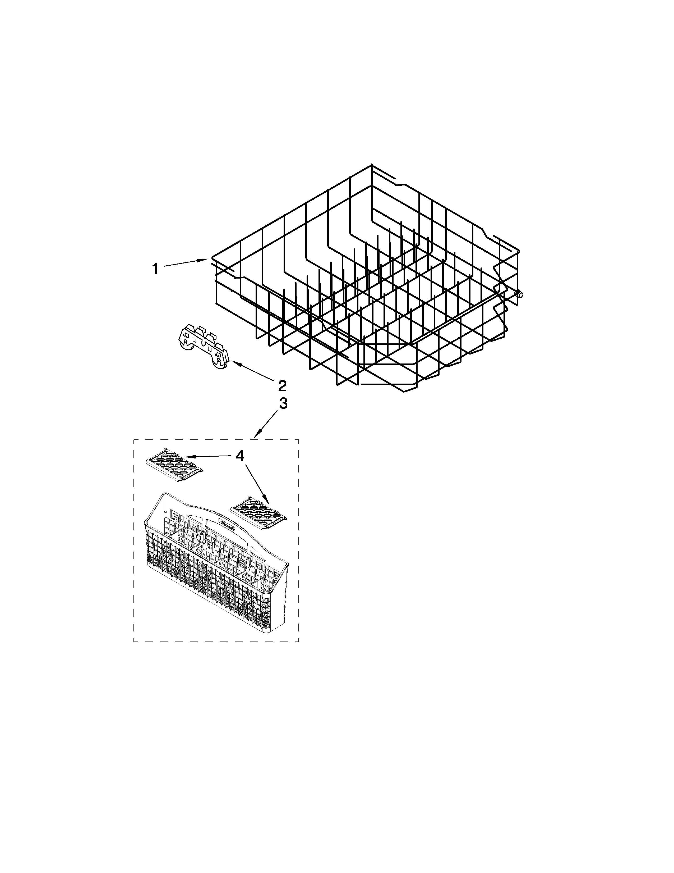 LOWER RACK PARTS