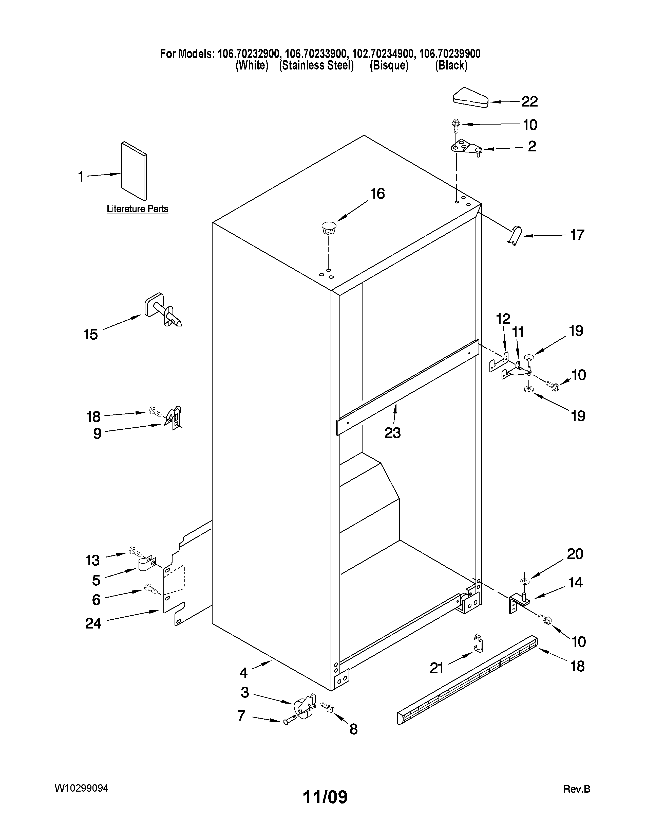 Cabinet parts