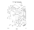 Kenmore 10689589703 cabinet liner and door parts diagram