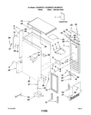 Cabinet liner and door parts