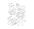 Kenmore 10689589703 evaporator, ice cutter grid and water parts diagram
