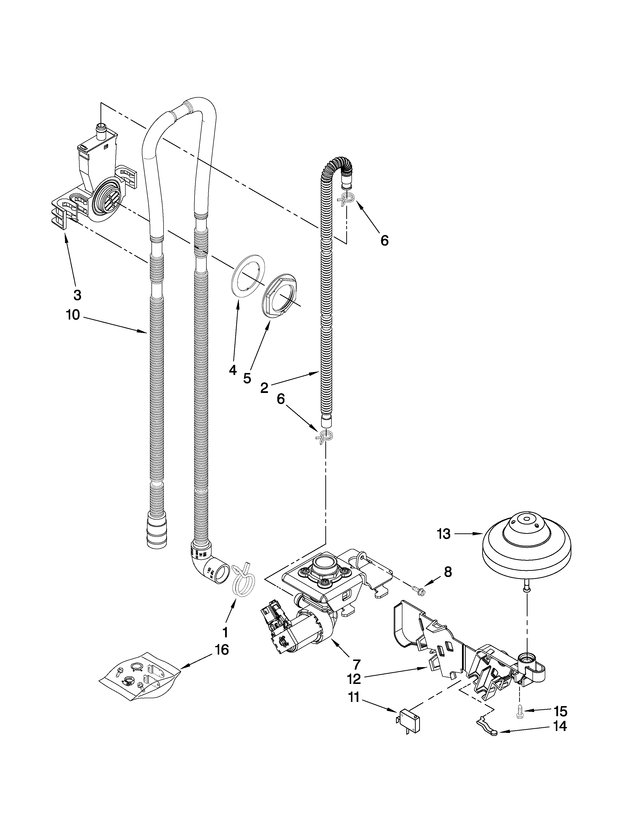 Fill, drain, and overfill parts