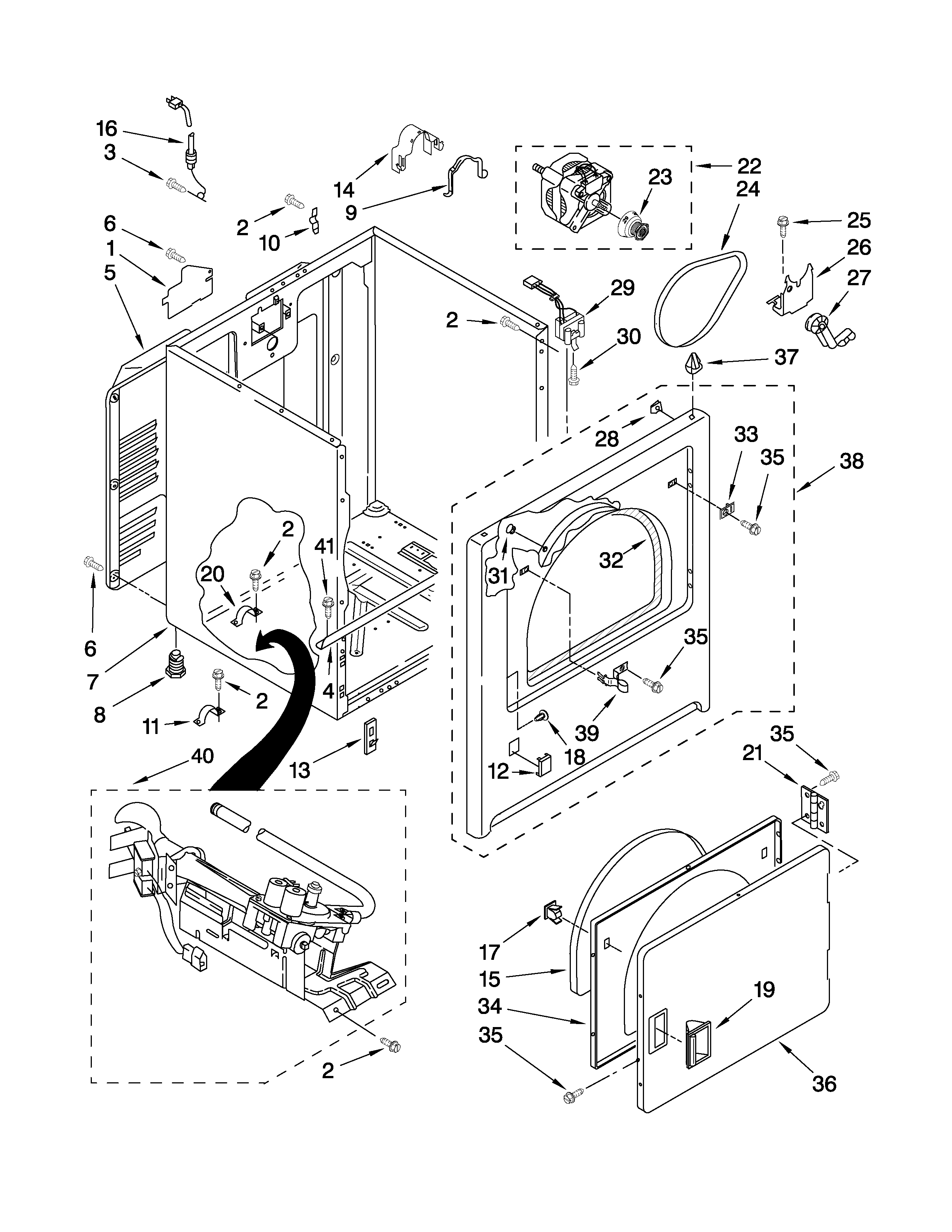 Cabinet parts