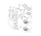 Kenmore Elite 10646039801 freezer liner parts diagram