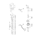 Kenmore Elite 10646022801 motor and ice container parts diagram
